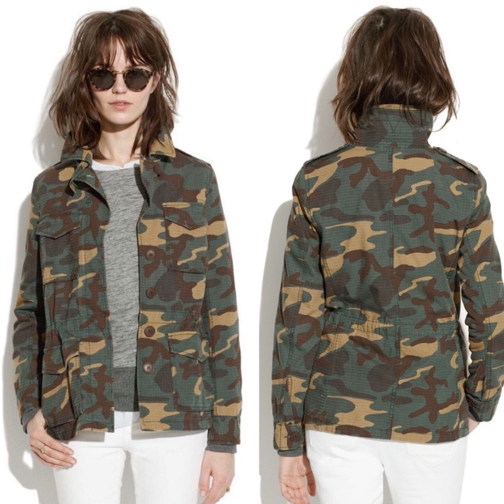 Madewell Camo Utility Jacket Size XS